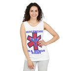 Healthcare is a Human Right Unisex Cotton Tank Top
