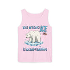 The Wrong ICE is Disappearing Unisex Cotton Tank Top