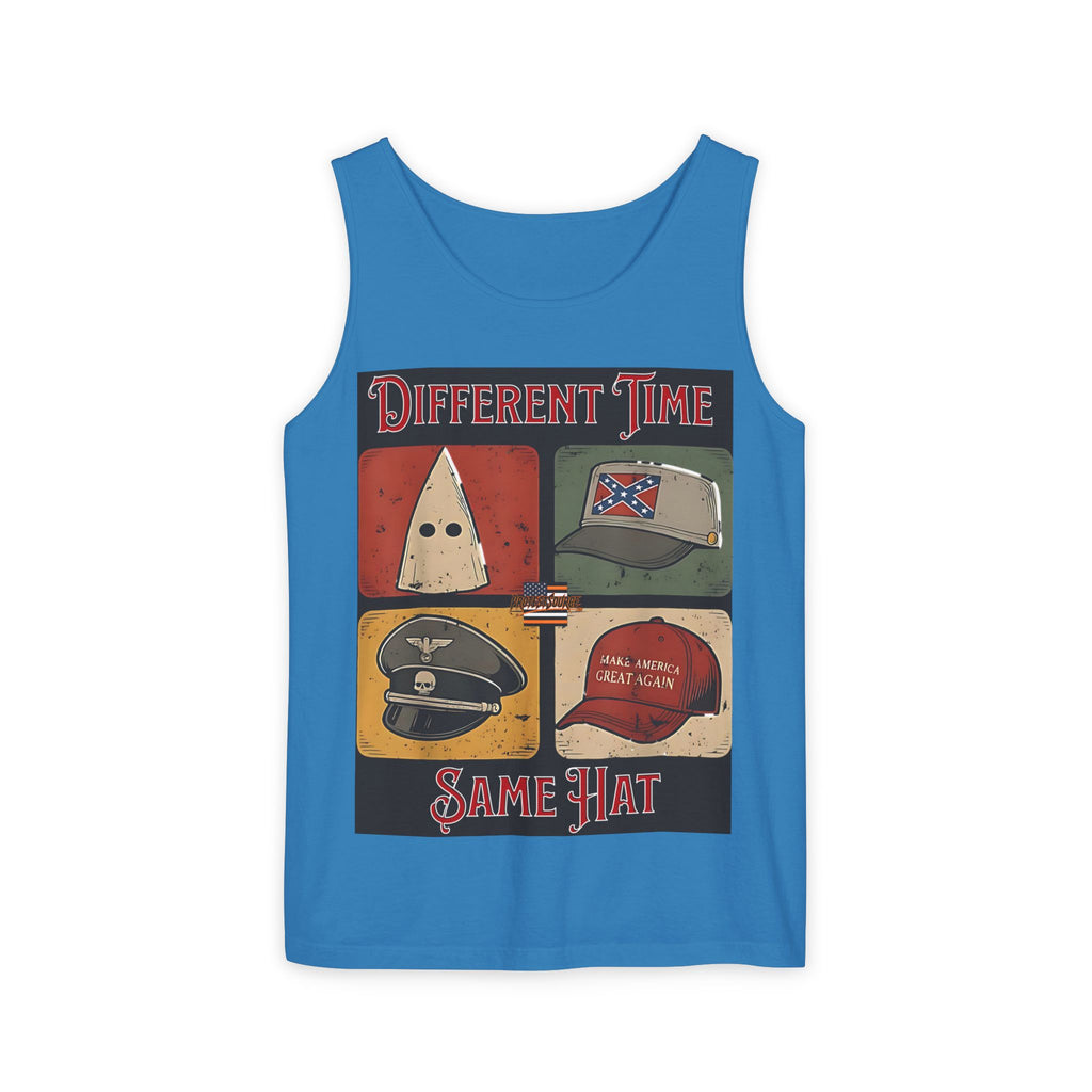 Different Time, Same Hat Unisex Cotton Tank Top