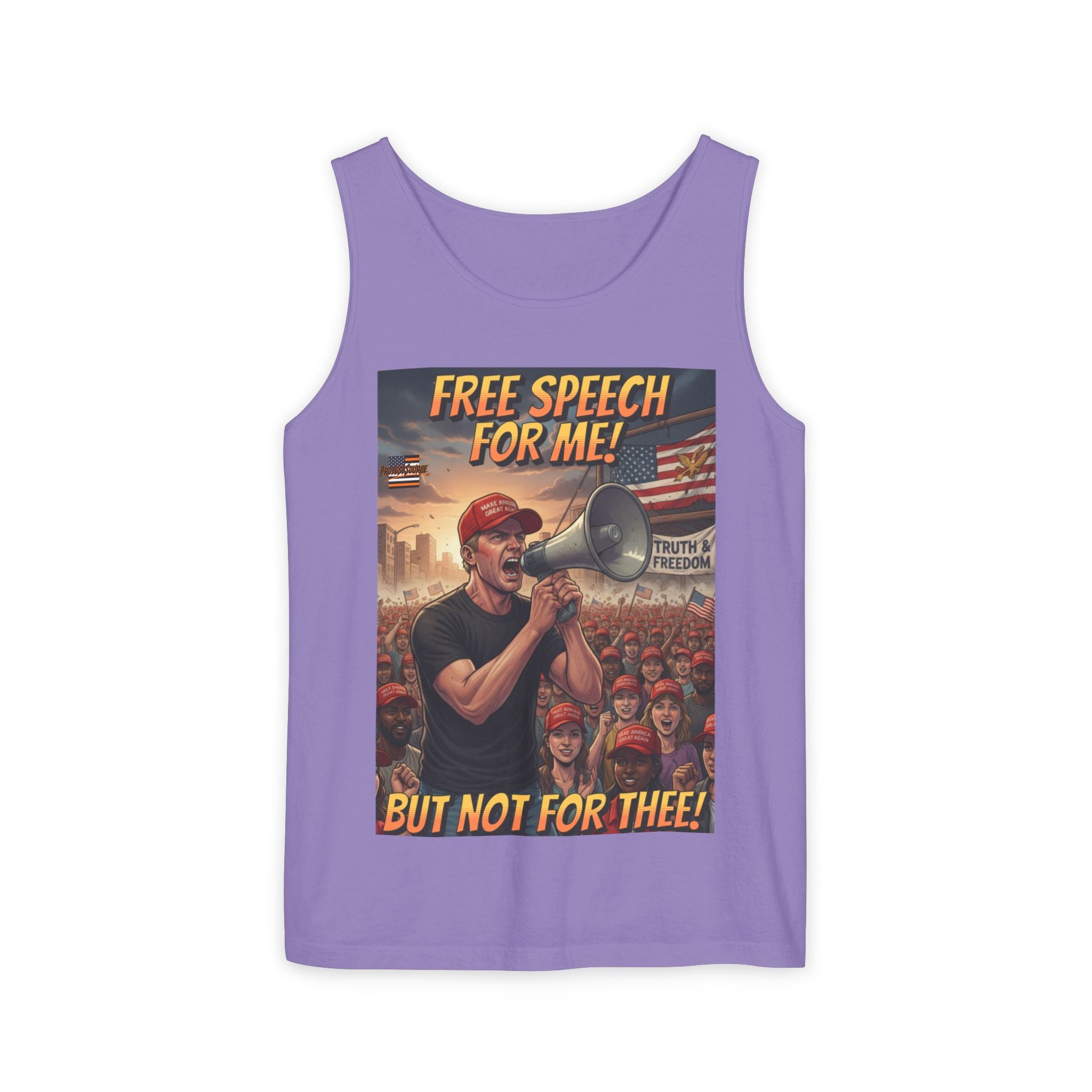 Free Speech For Me But Not For Thee Unisex Cotton Tank Top