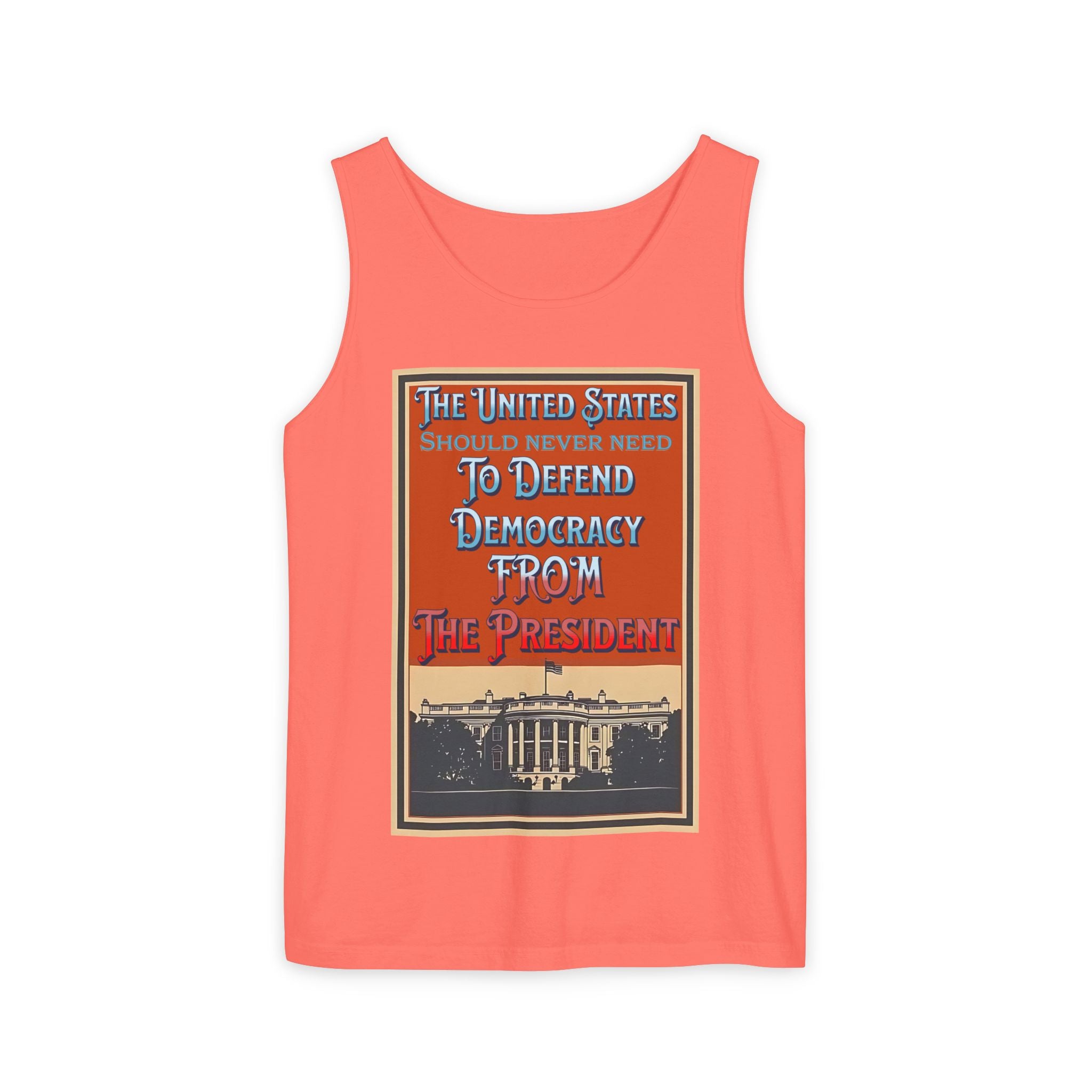 Defending Democracy Unisex Cotton Tank Top
