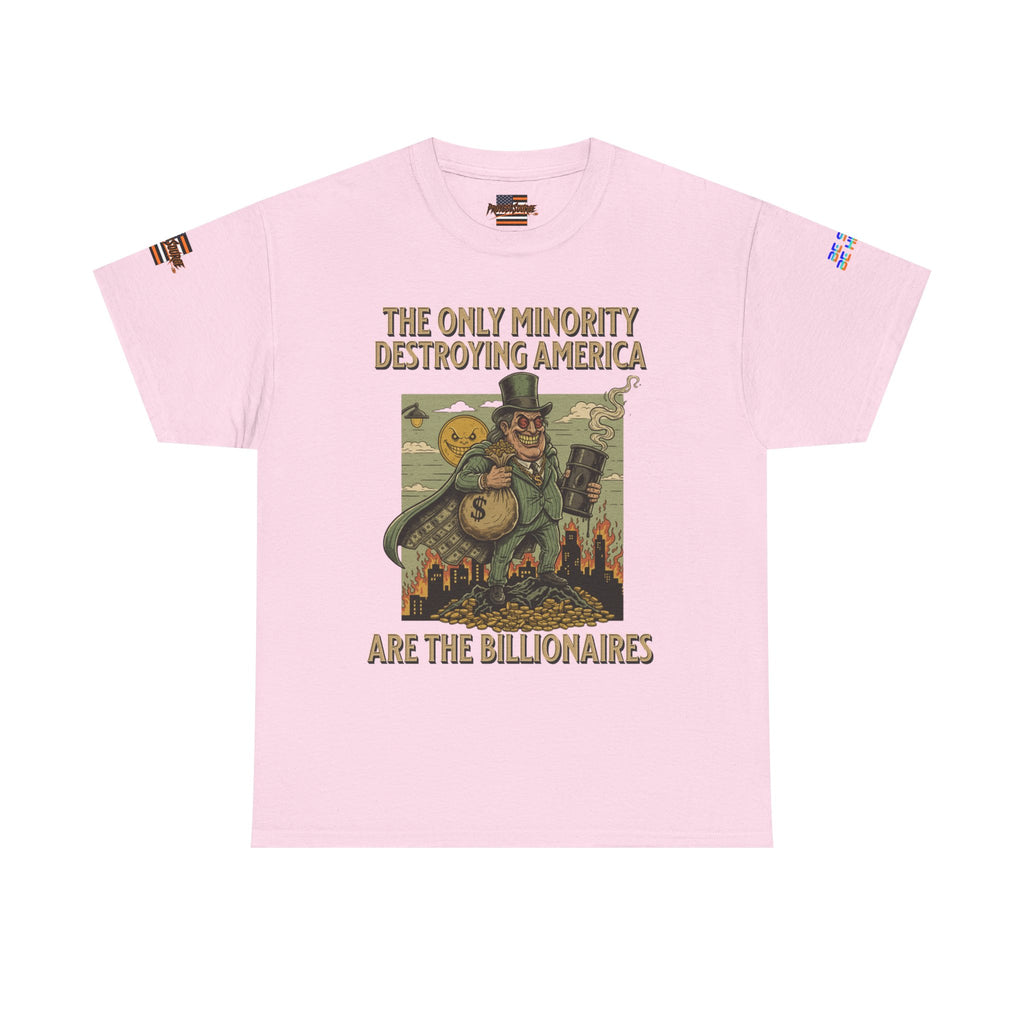 The Only Minority Destroying America Unisex Heavy Cotton Gildan Tee, Casual Wear, Gift for Activists, Comfortable Protest Wear