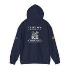 I Like My ICE Crushed Unisex Heavy Blend Gildan Hoodie Sweatshirt, Casual Wear, Gift for Activists, Comfortable Protest Wear