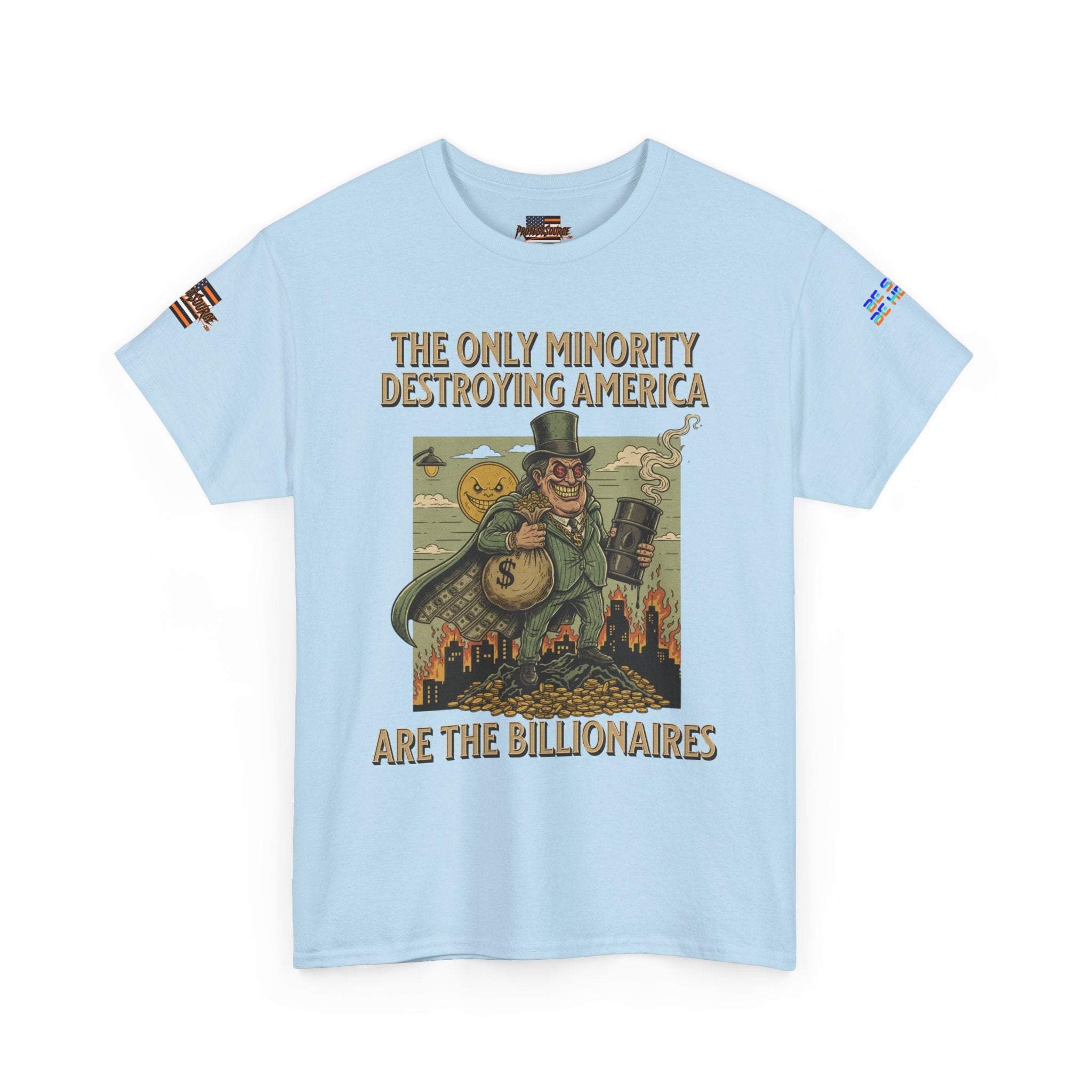 The Only Minority Destroying America Unisex Heavy Cotton Gildan Tee, Casual Wear, Gift for Activists, Comfortable Protest Wear