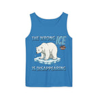 The Wrong ICE is Disappearing Unisex Cotton Tank Top