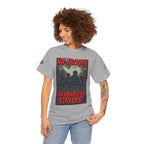 No Troops on American Streets Unisex Heavy Cotton Gildan Tee, Casual Wear, Gift for Activists, Comfortable Protest Wear