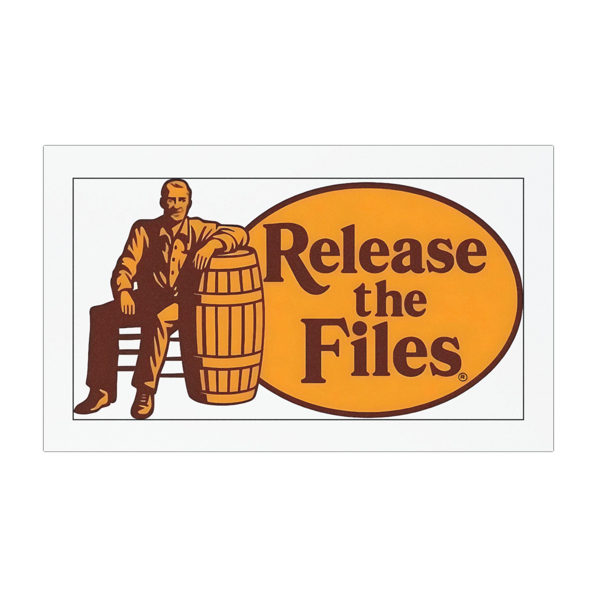 Release the Files Vinyl Car/Fridge Magnet
