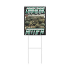 Original Antifa 18" X 24" Plastic Protest Yard Sign w/Wire Stand