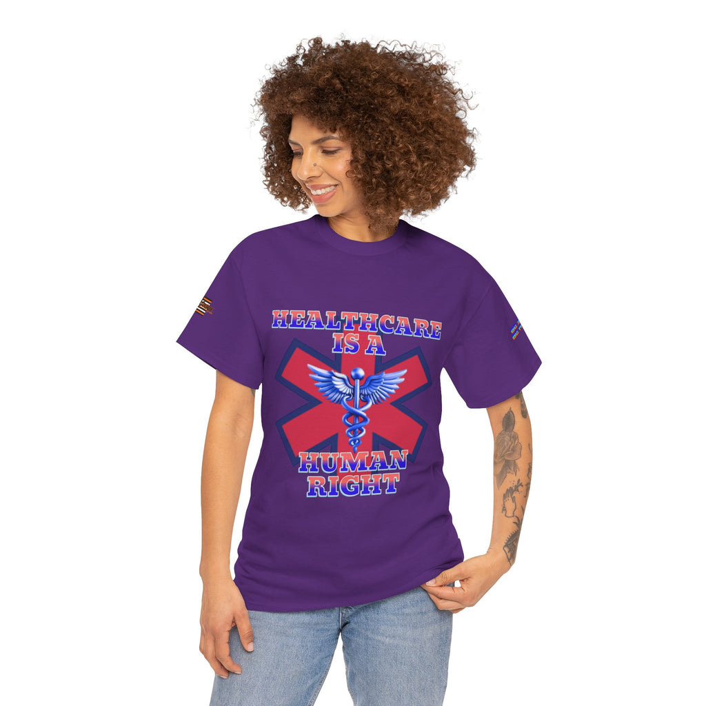 Healthcare is a Human Right Unisex Heavy Cotton Gildan Tee