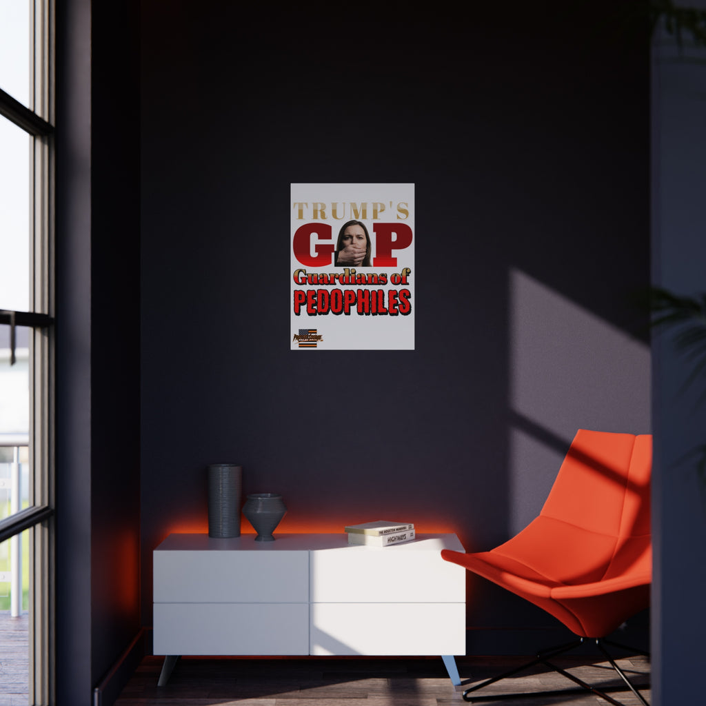 Guardians Of Pedophiles 18"X24" Durable Foam Board Protest Sign