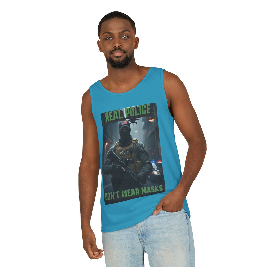 Real Police Don't Wear Masks Unisex Cotton Tank Top