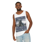 Closed Due to the Rise of Fascism Unisex Cotton Tank Top