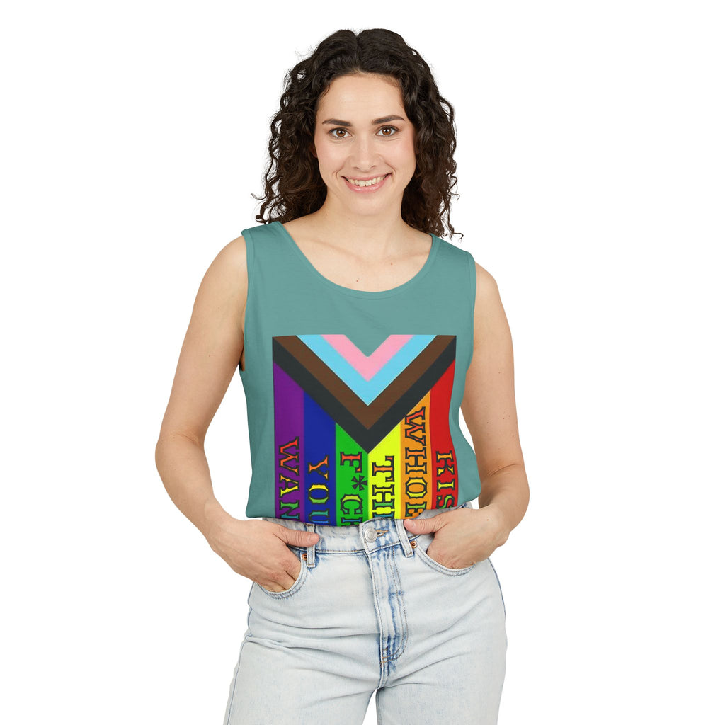 Kiss Whoever The F*ck You Want Unisex Cotton Tank Top