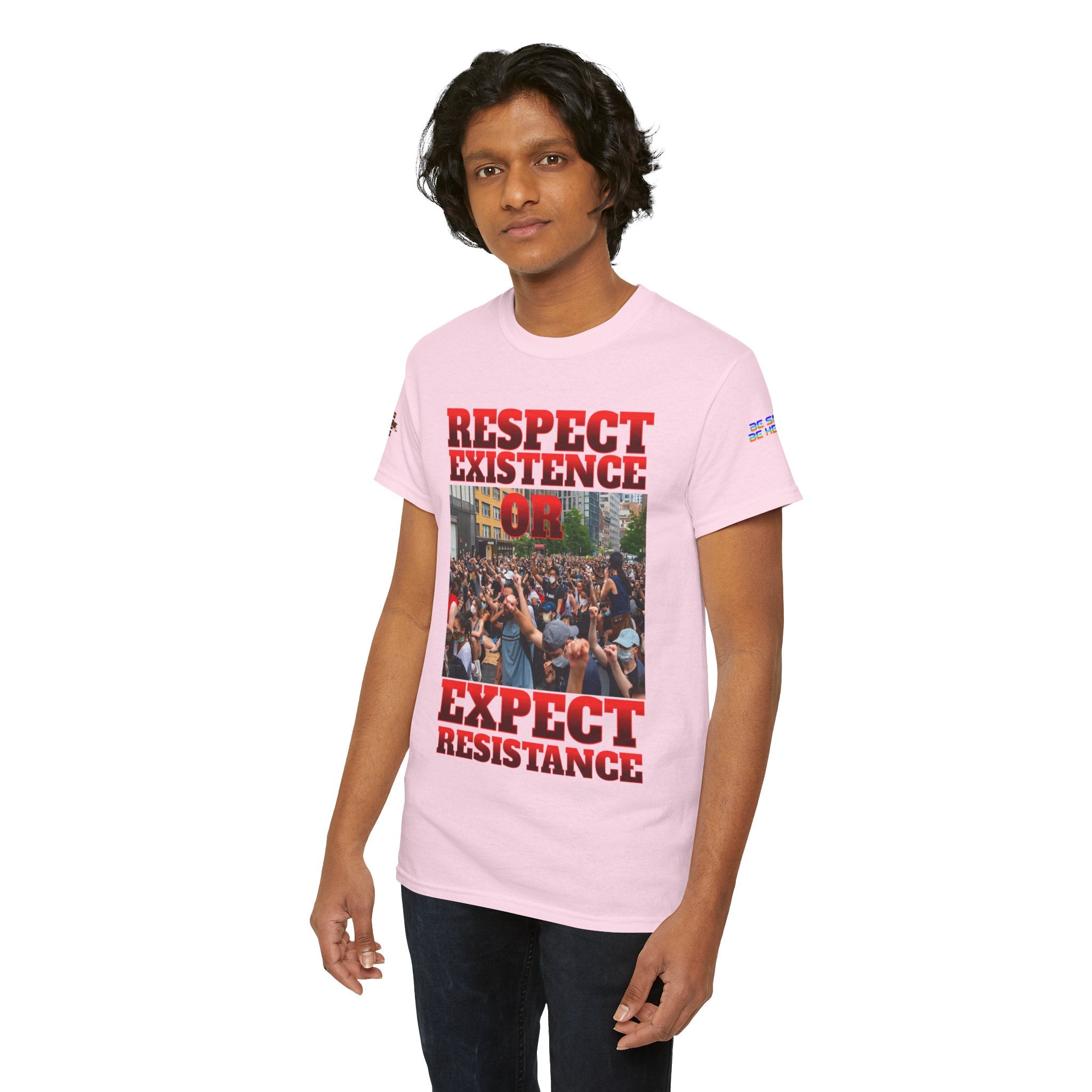 Respect Existence or Expect Resistance Unisex Heavy Cotton Gildan Tee