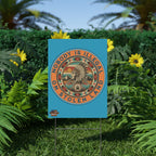 Nobody Is Illegal on Stolen Land 18"X24" Plastic Protest Yard Sign w/Wire Stand