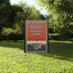 Defending Democracy 18"X24" Plastic Yard Protest Sign With Wire Stand