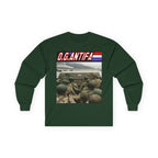 Original Antifa Long Sleeve Cotton Gildan Tee
