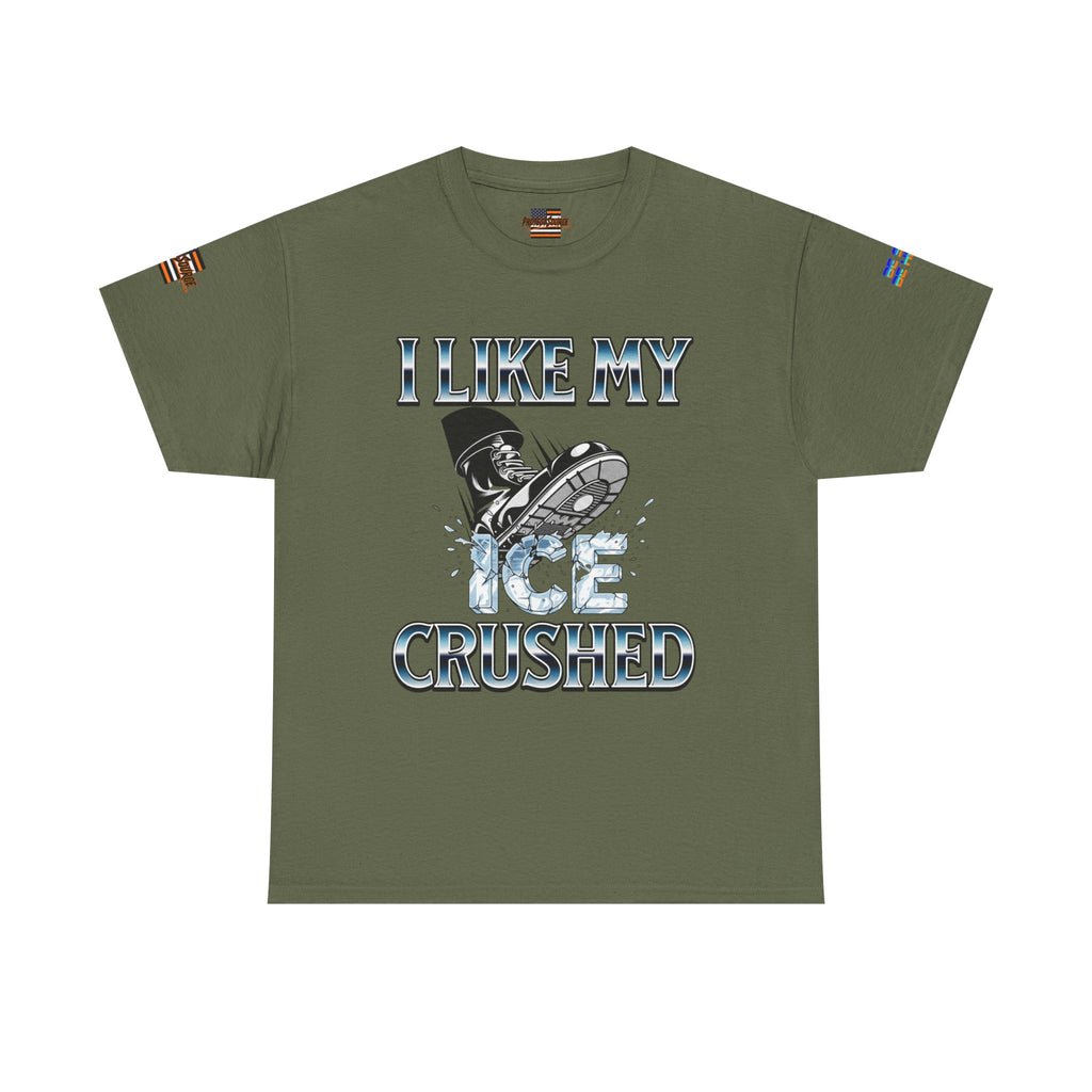 I Like My ICE Crushed Unisex Heavy Cotton Gildan Tee, Casual Wear, Gift for Activists, Comfortable Protest Wear