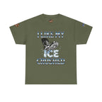 I Like My ICE Crushed Unisex Heavy Cotton Gildan Tee, Casual Wear, Gift for Activists, Comfortable Protest Wear