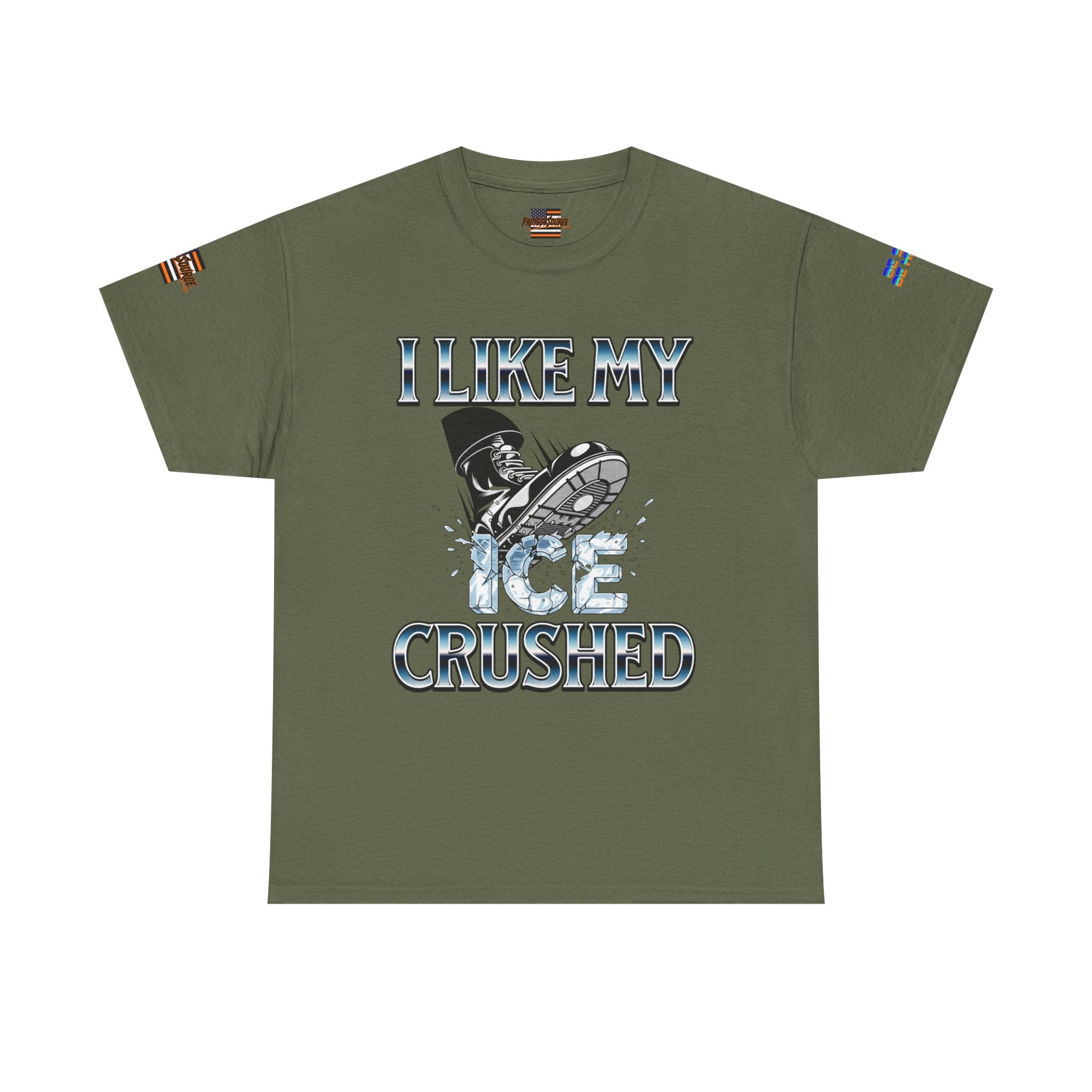 I Like My ICE Crushed Unisex Heavy Cotton Gildan Tee, Casual Wear, Gift for Activists, Comfortable Protest Wear
