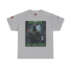 Real Police Don't Wear Masks Unisex Heavy Cotton Gildan Tee, Casual Wear, Gift for Activists, Comfortable Protest Wear