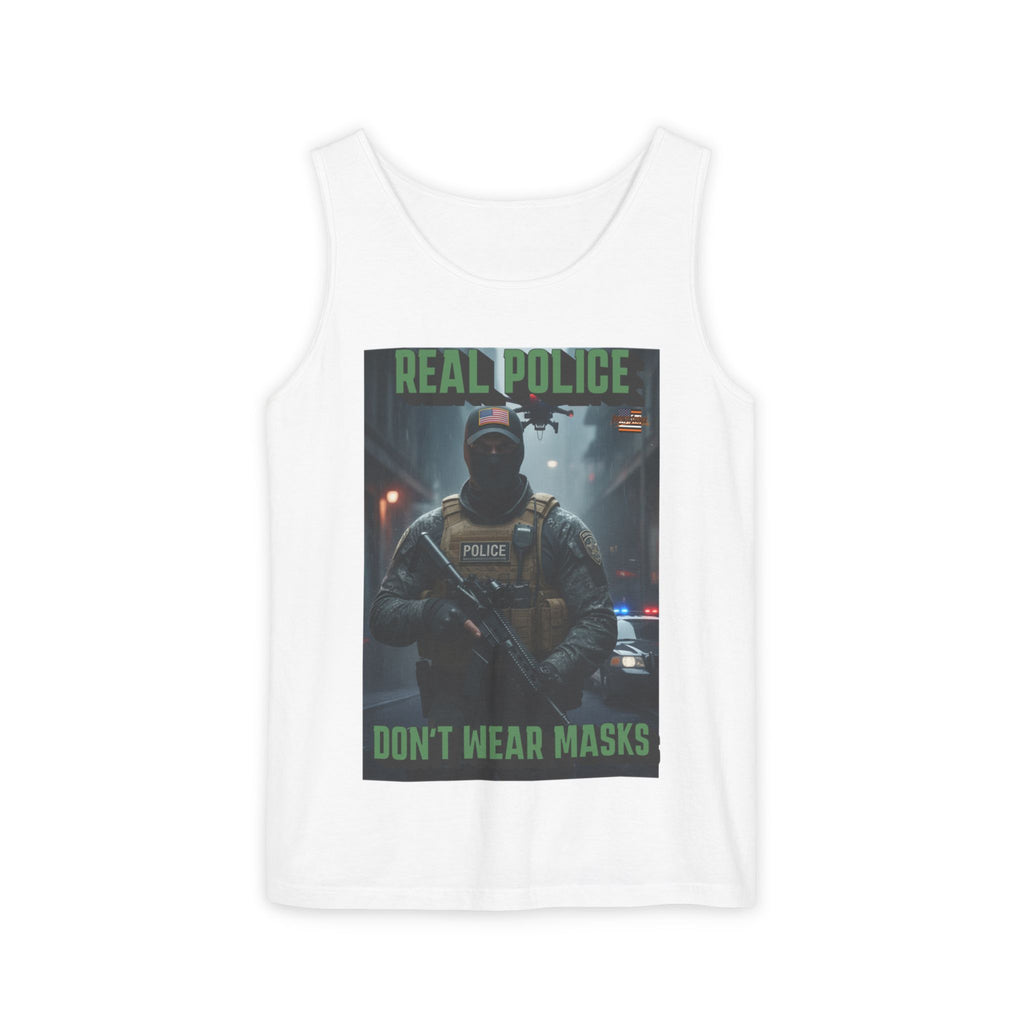 Real Police Don't Wear Masks Unisex Cotton Tank Top