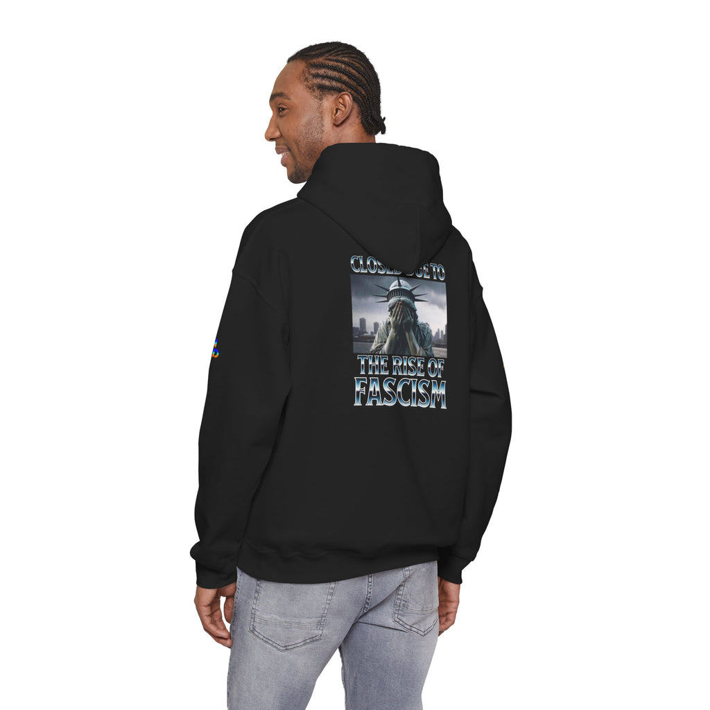 Closed Due to The Rise of Fascism Unisex Heavy Blend Gildan Hoodie