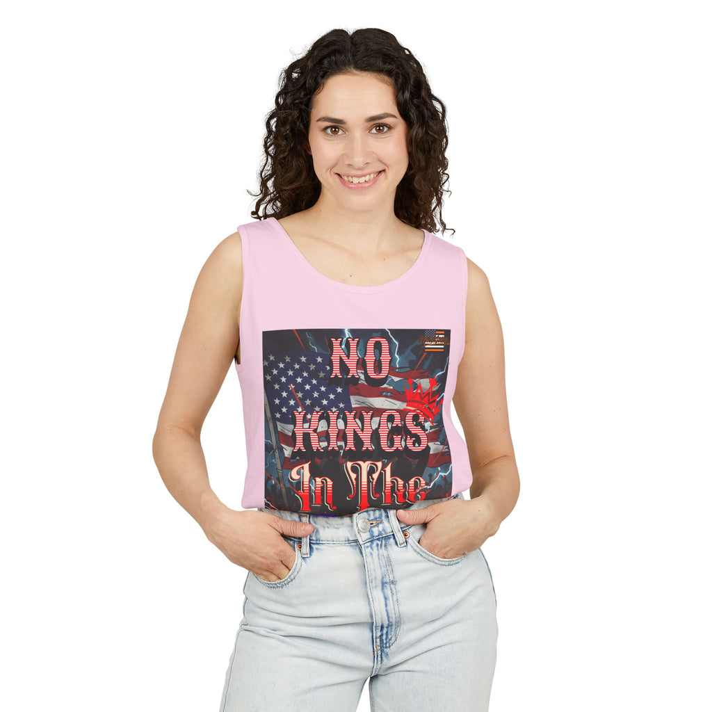 No Kings In The USA Unisex Cotton Tank Top
