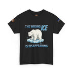 The Wrong ICE is Disappearing Unisex Heavy Cotton Gildan Tee, Casual Wear, Gift for Activists, Comfortable Protest Wear