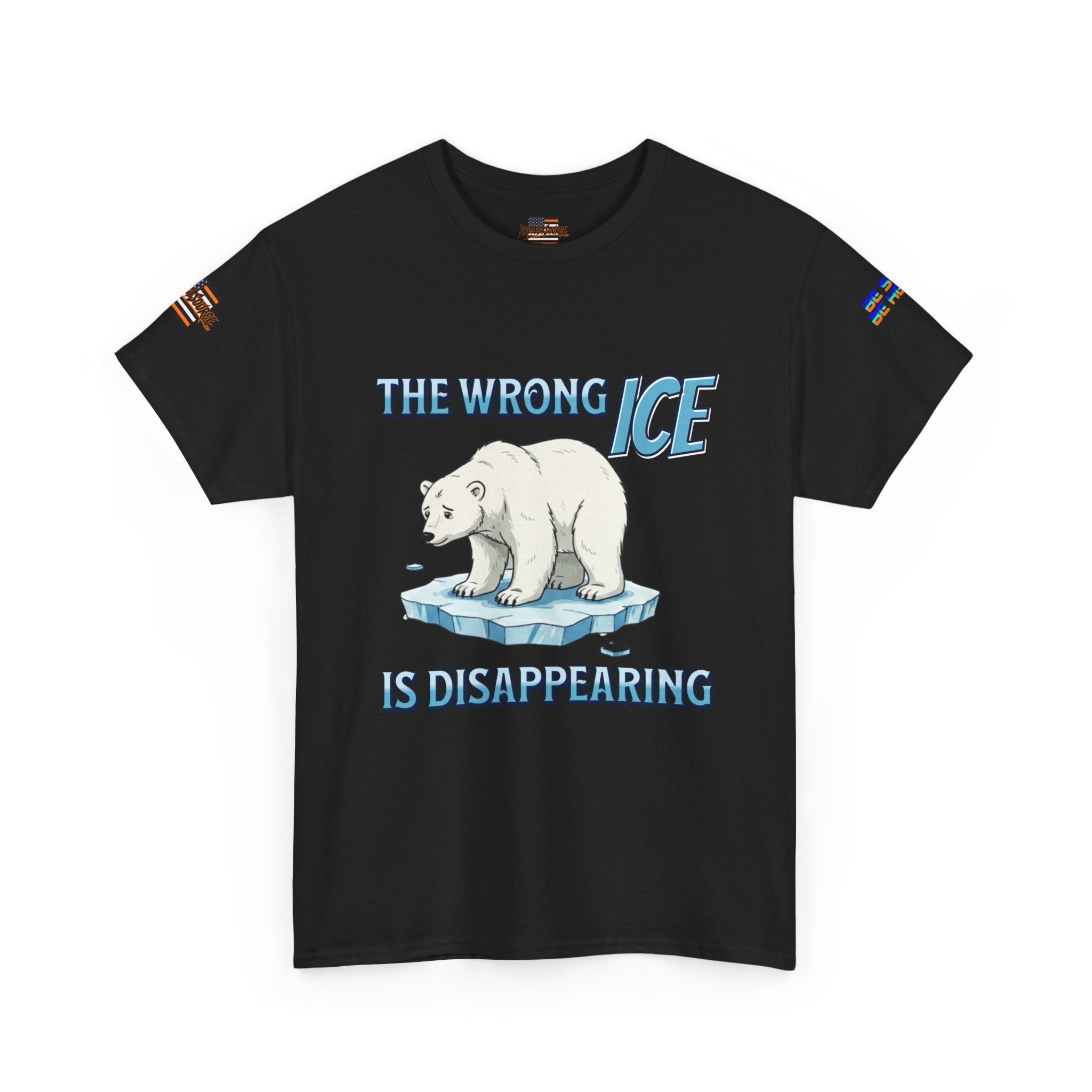 The Wrong ICE is Disappearing Unisex Heavy Cotton Gildan Tee, Casual Wear, Gift for Activists, Comfortable Protest Wear