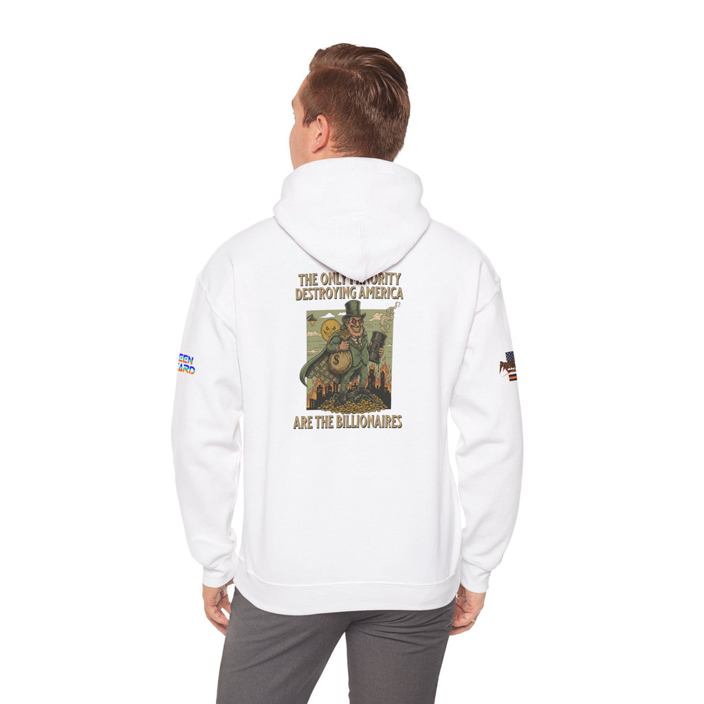 The Only Minority Destroying America Unisex Heavy Blend Gildan Hoodie Sweatshirt, Casual Wear, Gift for Activists, Comfortable Protest Wear