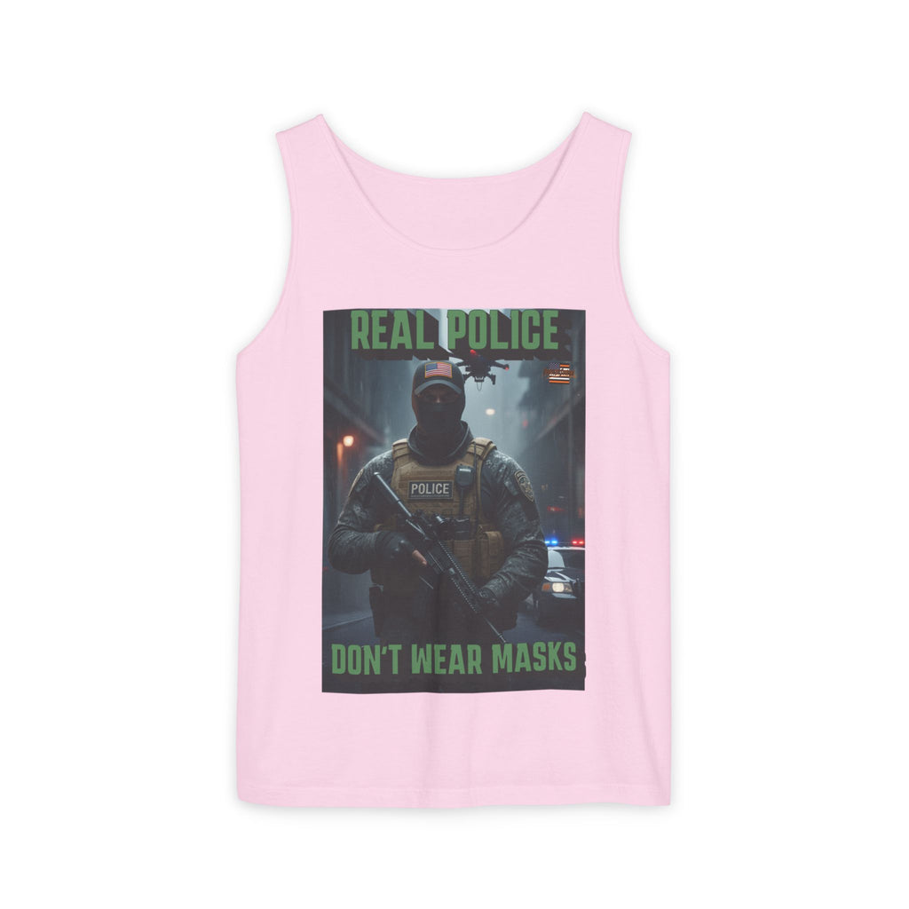 Real Police Don't Wear Masks Unisex Cotton Tank Top