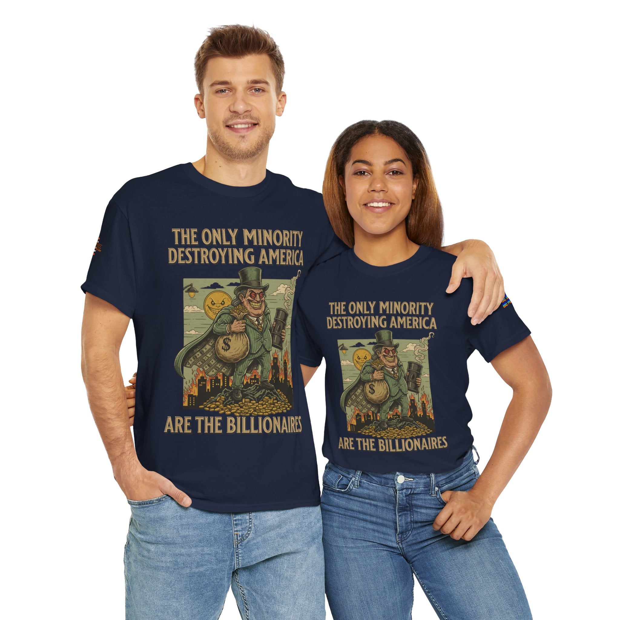 The Only Minority Destroying America Unisex Heavy Cotton Gildan Tee, Casual Wear, Gift for Activists, Comfortable Protest Wear