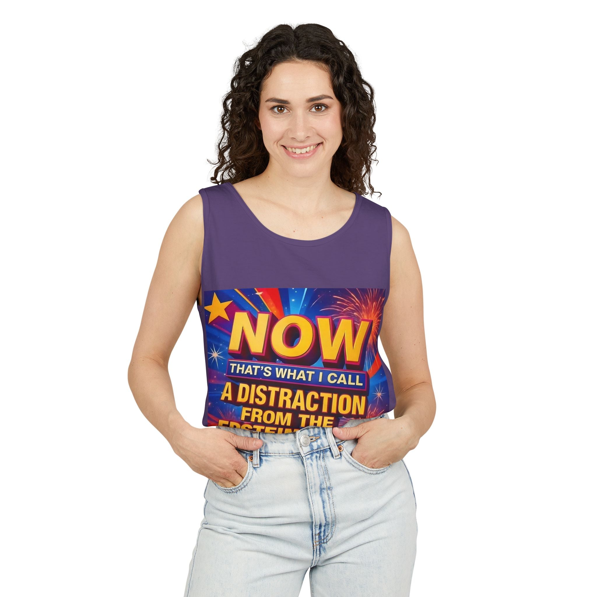 Now That's What I Call A Distraction Unisex Cotton Tank Top