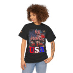 No Kings in the USA Unisex Heavy Cotton Gildan Tee, Casual Wear, Gift for Activists, Comfortable Protest Wear