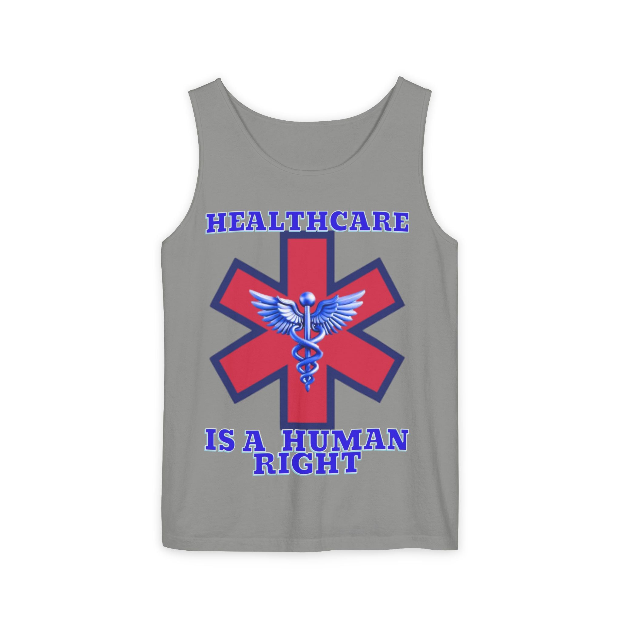 Healthcare is a Human Right Unisex Cotton Tank Top