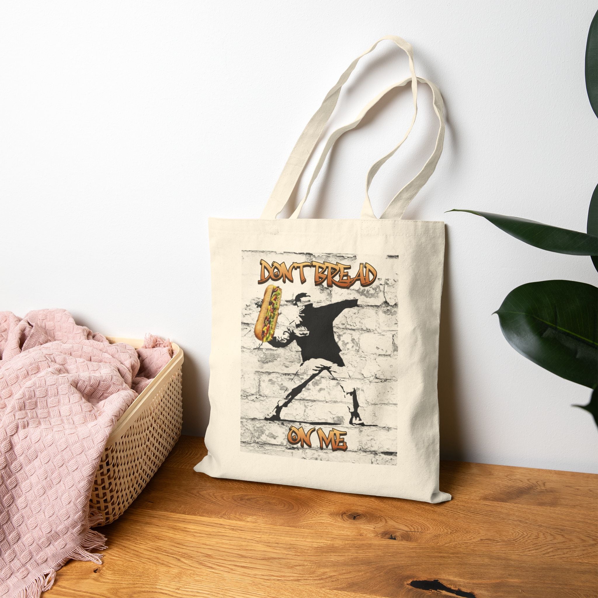 Don't Bread On Me Cotton Canvas Tote Bag