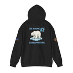 The Wrong ICE is Disappearing Unisex Heavy Blend Gildan Hoodie Sweatshirt, Casual Wear, Gift for Activists, Comfortable Protest Wear