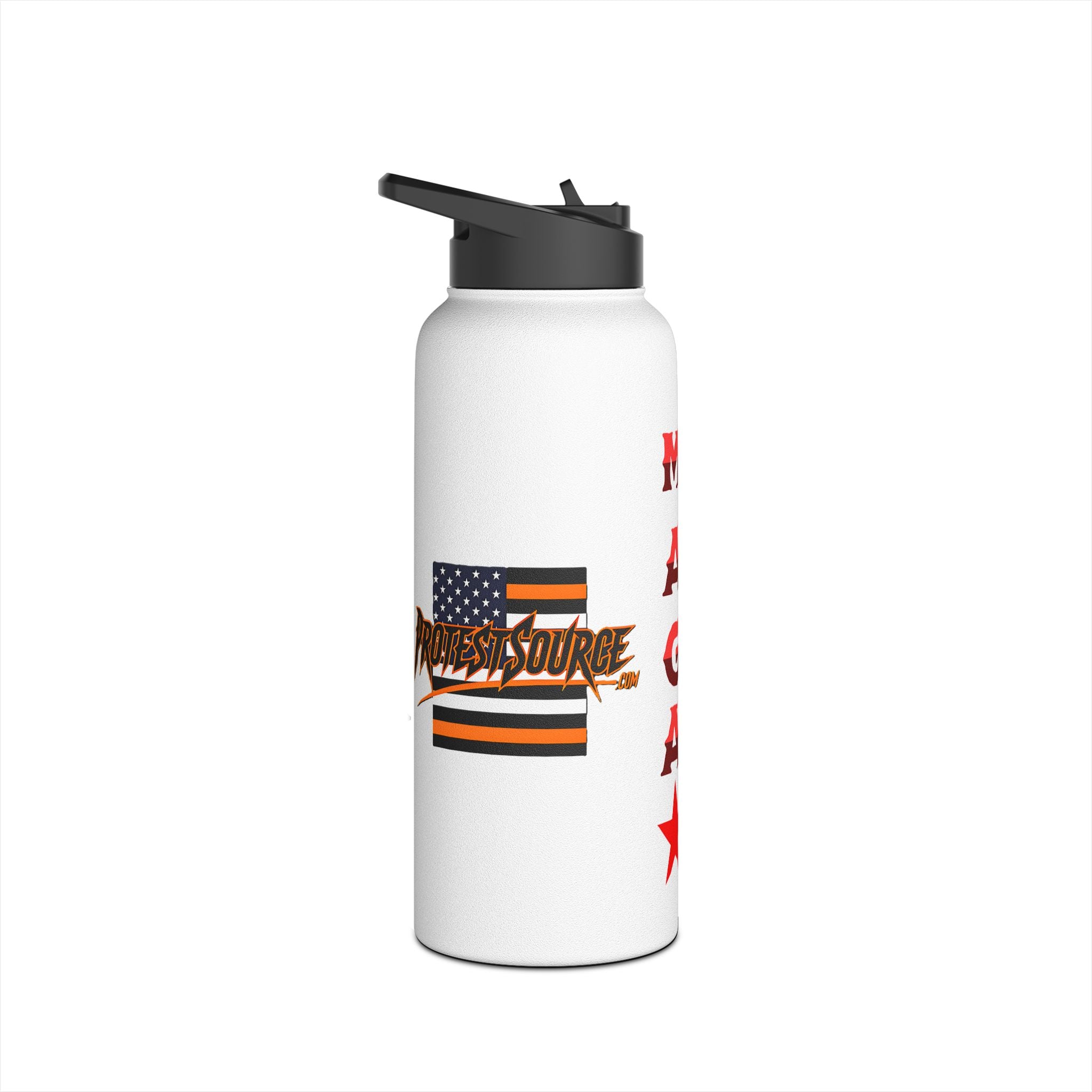 Morons Are Governing America Insulated  32 oz. Water Bottle, Perfect for Activists, Protests, Commuters, Gifts, and Daily Use