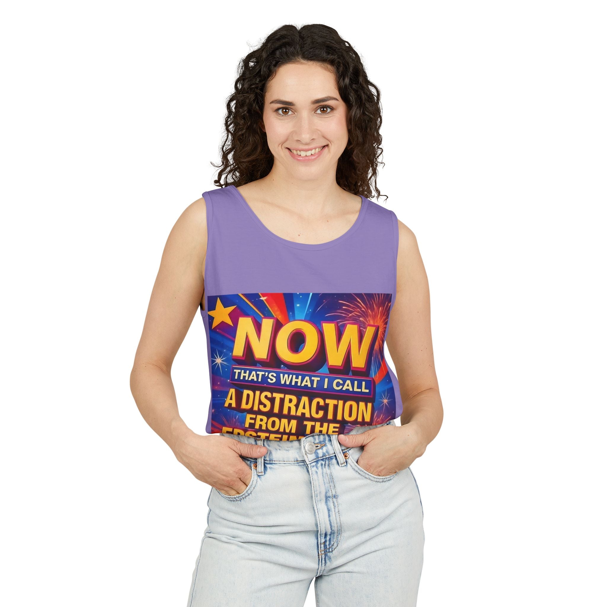 Now That's What I Call A Distraction Unisex Cotton Tank Top