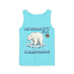 The Wrong ICE is Disappearing Unisex Cotton Tank Top