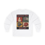 Different Time, Same Hat Long Sleeve Cotton Gildan Tee