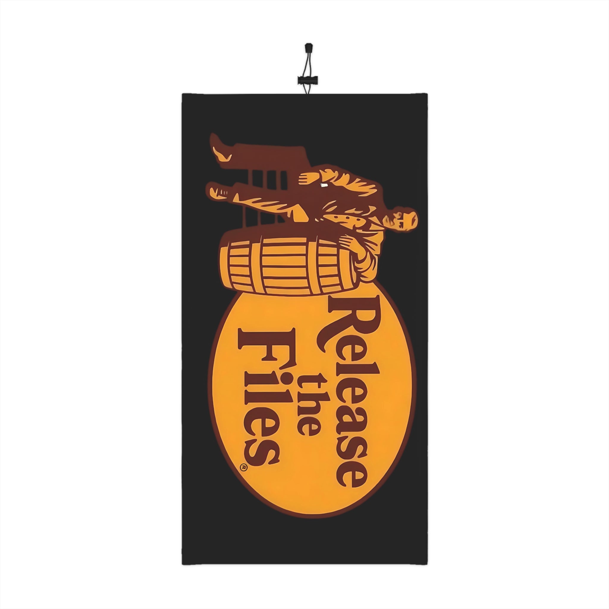 Release The Files Winter Neck Gaiter with Drawstring, Protest Gear, Winter Accessories, Outdoor Wear, Gift for Activists, Cozy Neckwarmer