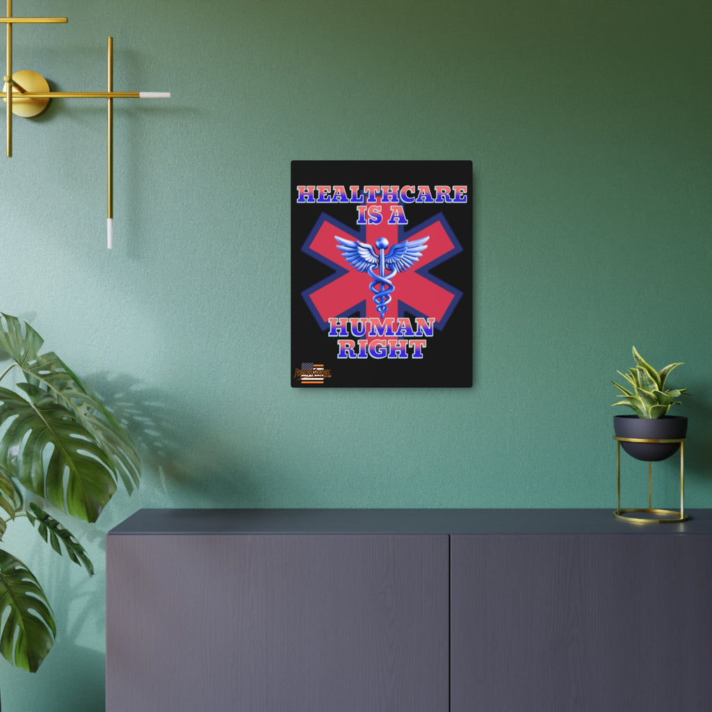 Healthcare is a Human Right 16" X 20" Aluminum Metal Protest Sign