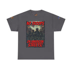 No Troops on American Streets Unisex Heavy Cotton Gildan Tee, Casual Wear, Gift for Activists, Comfortable Protest Wear