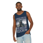 Closed Due to the Rise of Fascism Unisex Cotton Tank Top