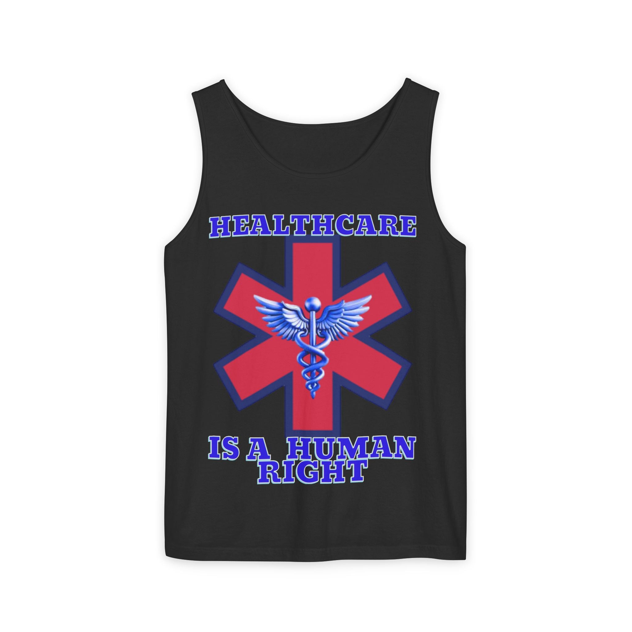 Healthcare is a Human Right Unisex Cotton Tank Top