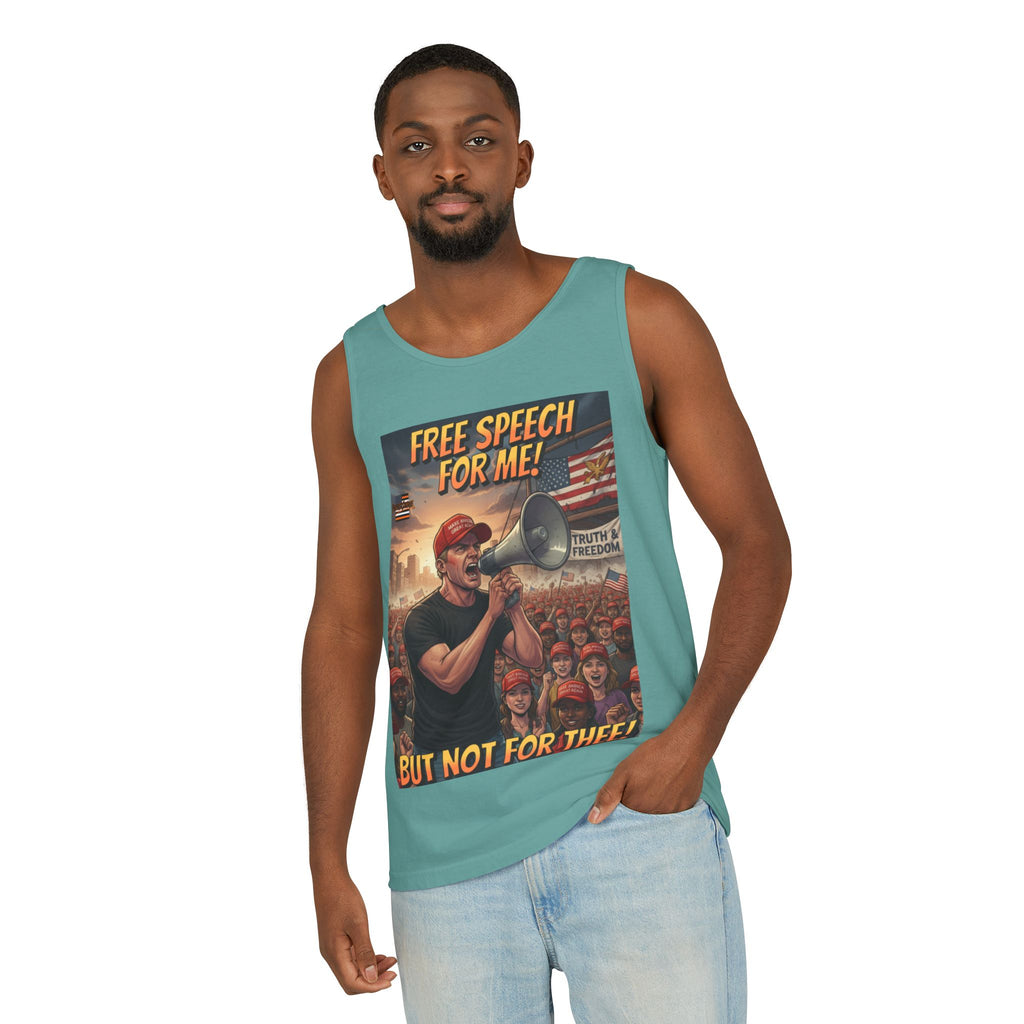 Free Speech For Me But Not For Thee Unisex Cotton Tank Top