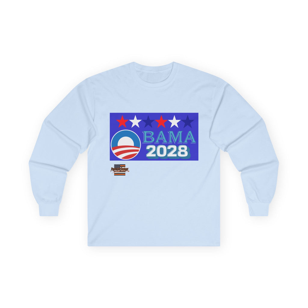 Obama 2028 Long Sleeve Cotton Gildan Tee