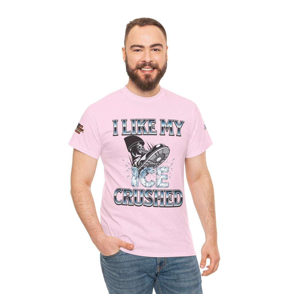 I Like My ICE Crushed Unisex Heavy Cotton Gildan Tee, Casual Wear, Gift for Activists, Comfortable Protest Wear